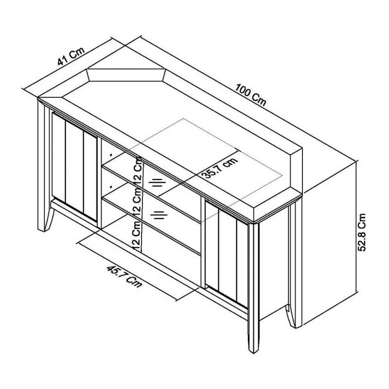 Alesund Grey Corner TV Unit